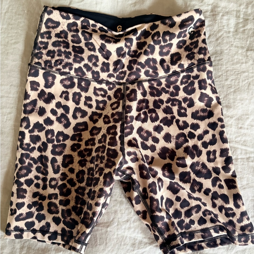 Good American Animal Print Bike Shorts